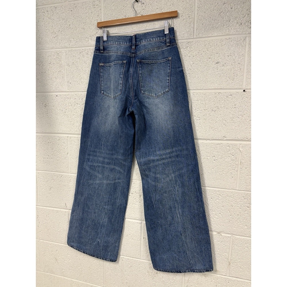 Alice + Olivia Chic Wide-Leg Jeans color Brooklyn Blue size 26 retail $330 - Picture 4 of 5